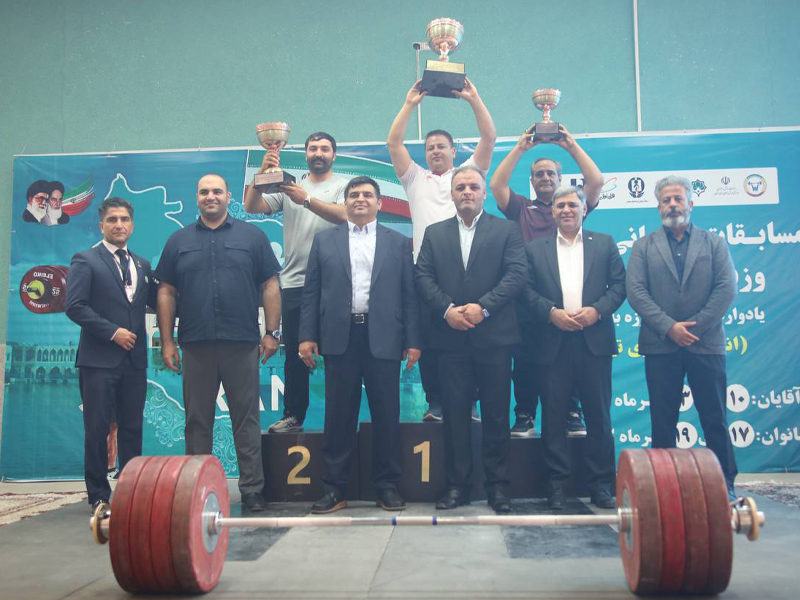 زنجان در بخش مردان قهرمان مسابقات وزنه‌برداری بزرگسالان کشور شد