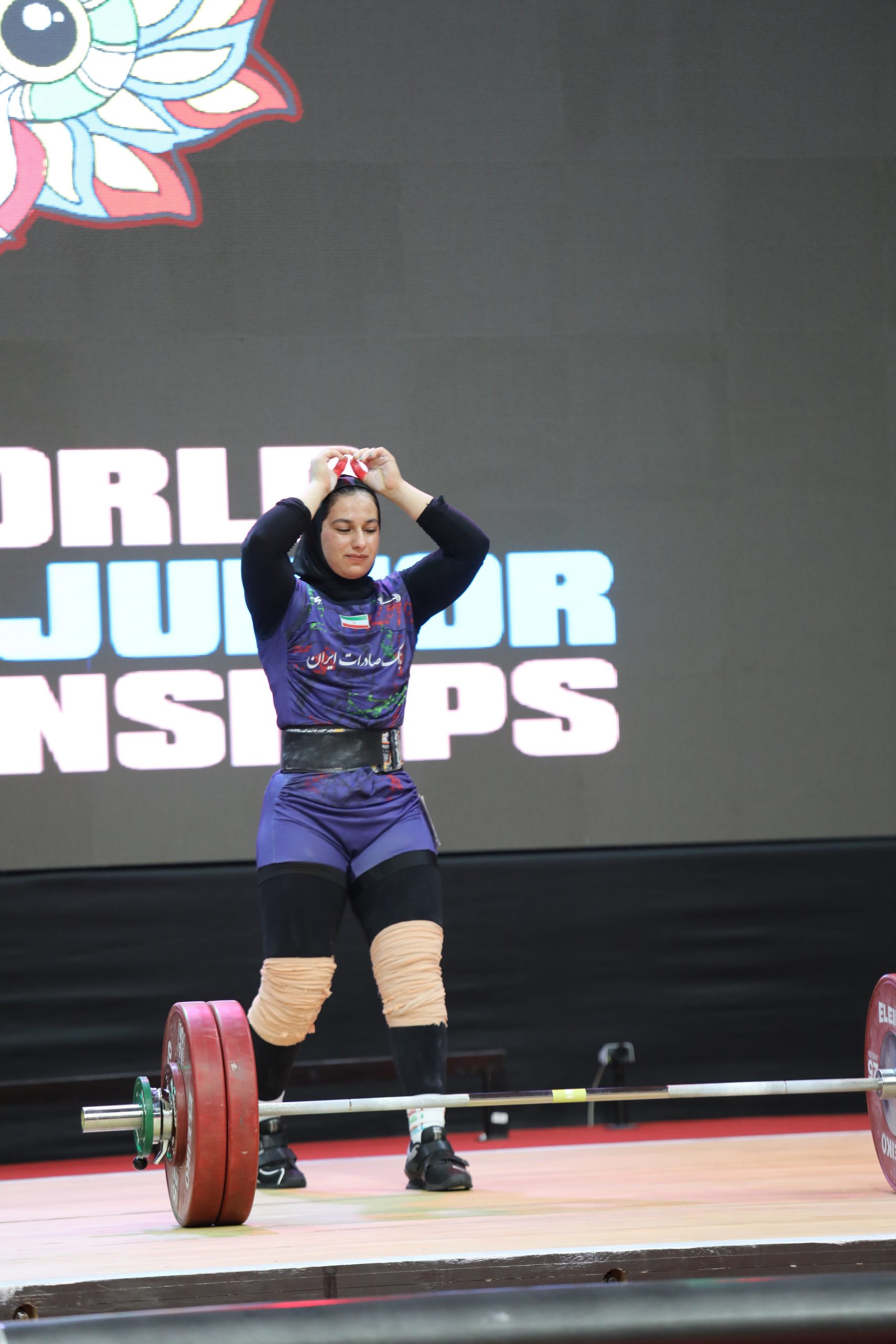  مسابقات ریحانه کریمی وزنه‌بردار