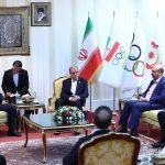 دیدار رئیس فدراسیون جهانی وزنه برداری با رئیس و دبیرکل کمیته ملی المپیک